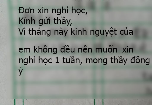 Đơn xin nghỉ học của cậu bé làm dân mạng cười ngất