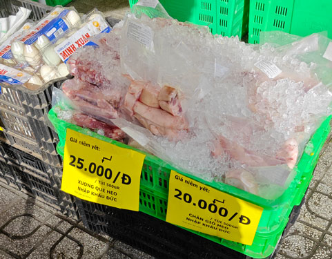 Thịt heo nhập khẩu có Sức ép lớn