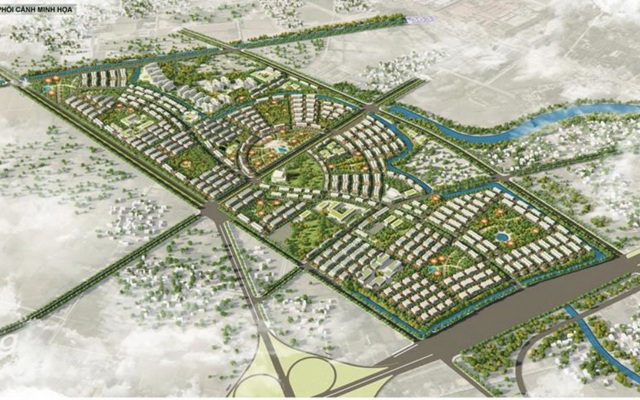 Phối cảnh dự án Khu đô thị mới tại khu vực quận Dương Kinh và huyện Kiến Thuỵ, TP Hải Phòng.